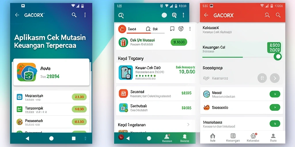 Tampilan antarmuka GACORX yang sederhana dan informatif untuk cek mutasi.