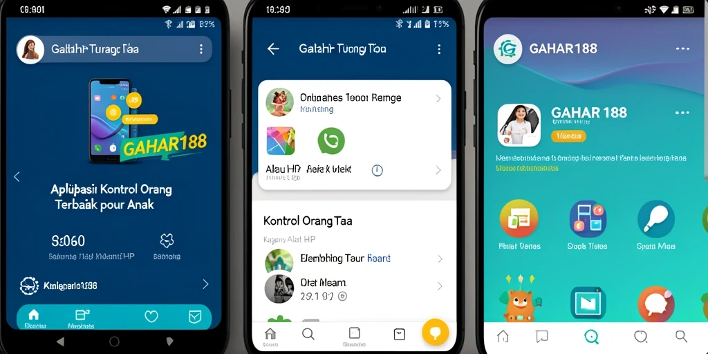 Tampilan antarmuka GAHAR188 yang ramah pengguna untuk kontrol orang tua.