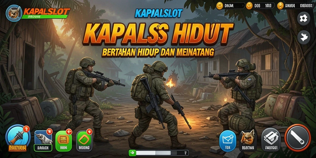 Tampilan antarmuka KAPALSLOT yang menarik dengan fungsi bertahan hidup.