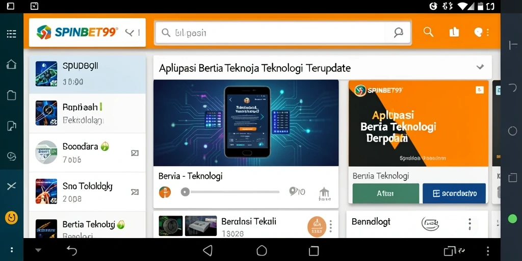Antarmuka SPINBET99 yang menarik dan mudah digunakan.