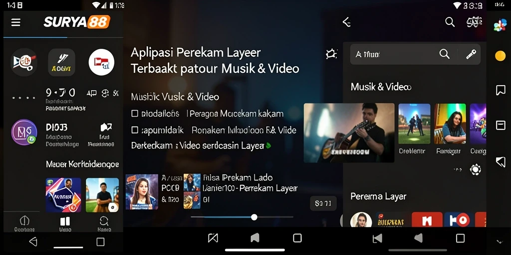 Antarmuka pengguna SURYA88 yang sederhana dan menarik